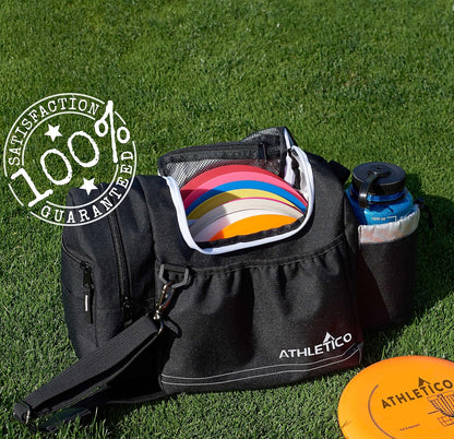 Disc Golf Bag - Tote Bag for Frisbee Golf - Holds 10-14 Discs, Water Bottle, and Accessories