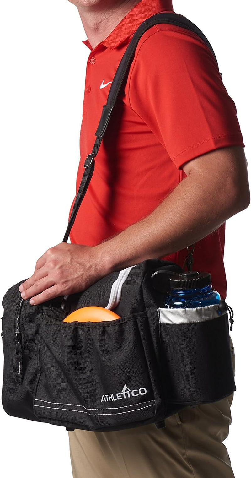 Disc Golf Bag - Tote Bag for Frisbee Golf - Holds 10-14 Discs, Water Bottle, and Accessories